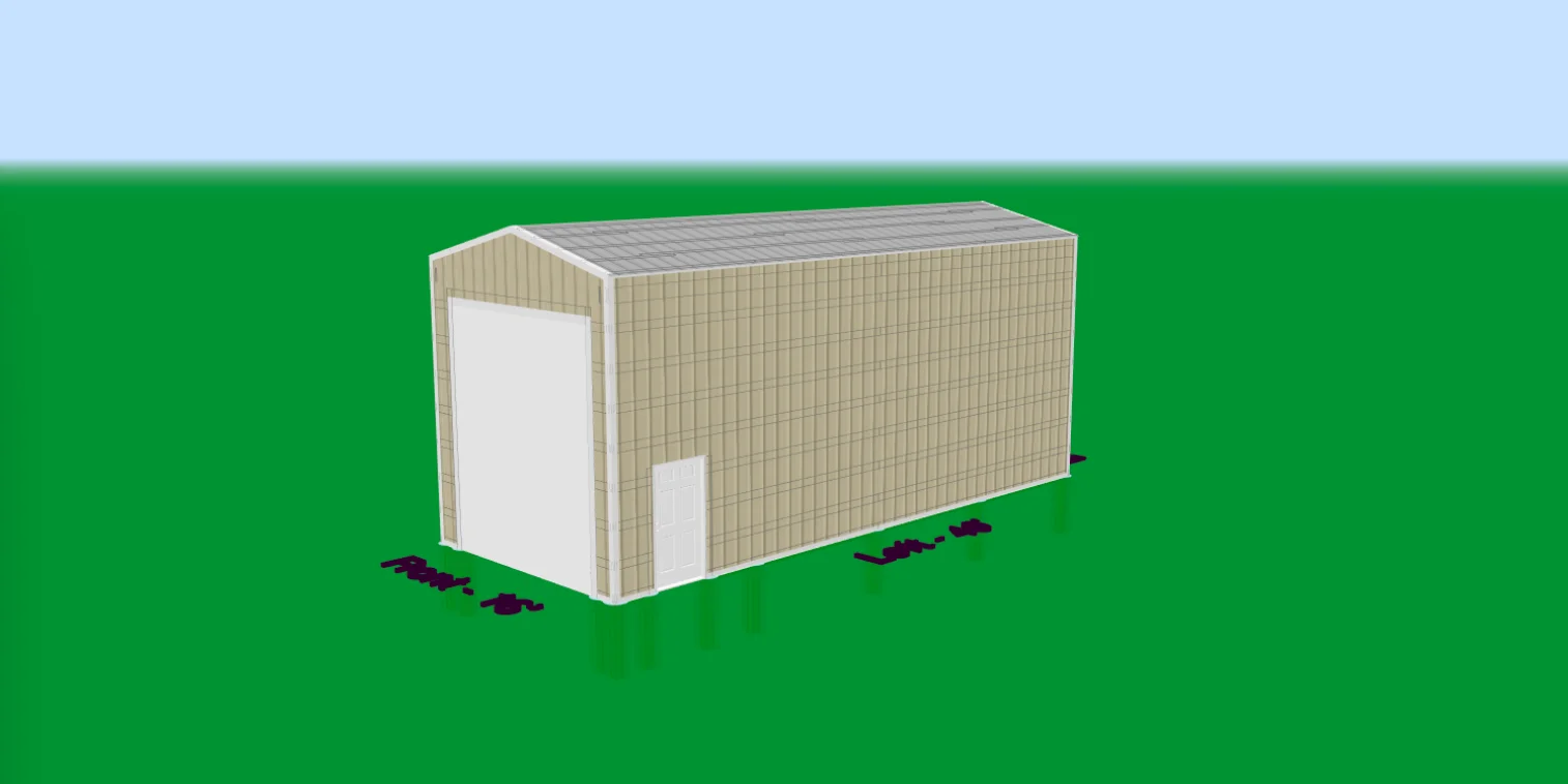 30x60 Post Frame Shop - shop