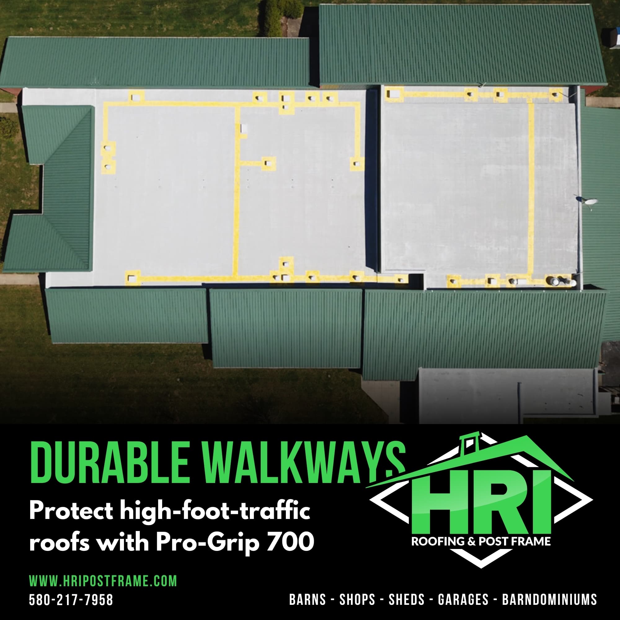 HRI’s Pro-Grip 700 Walkway Coating: Long-Lasting Roof Protection