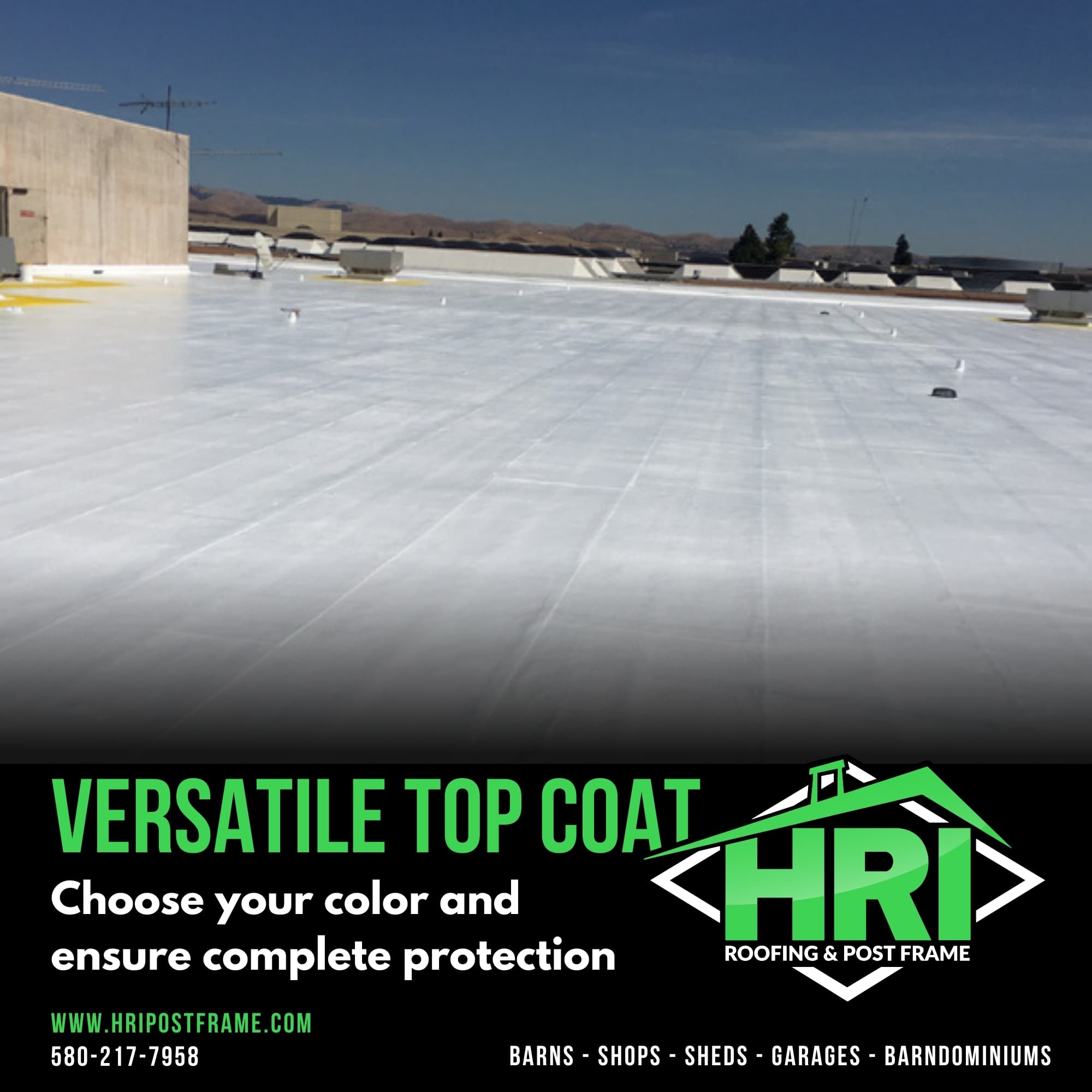 Customize and Protect Your Mod Bit Roof with HRI’s Silicone Top Coat