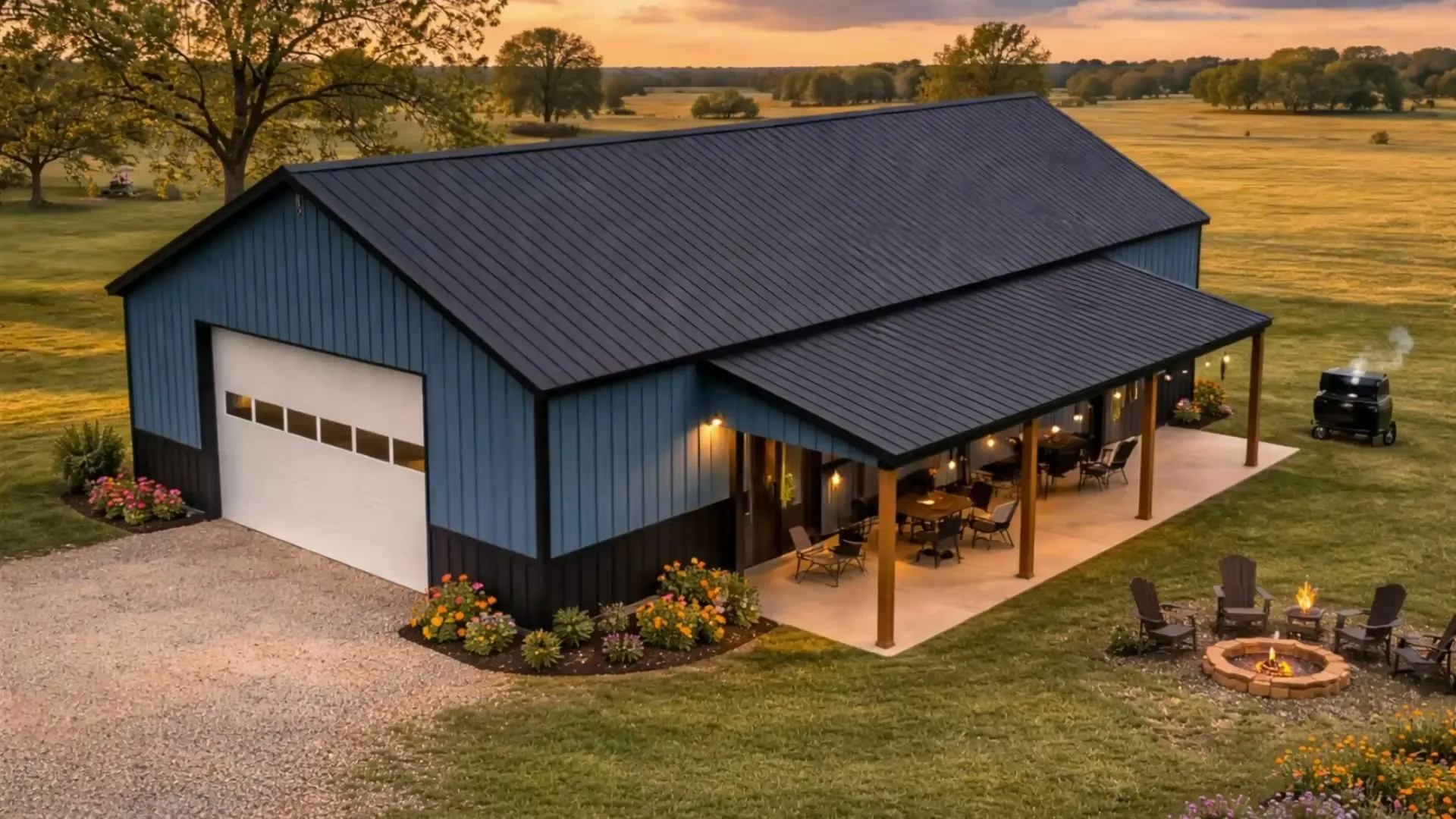 The Work & Relax — 30' x 50' Shops