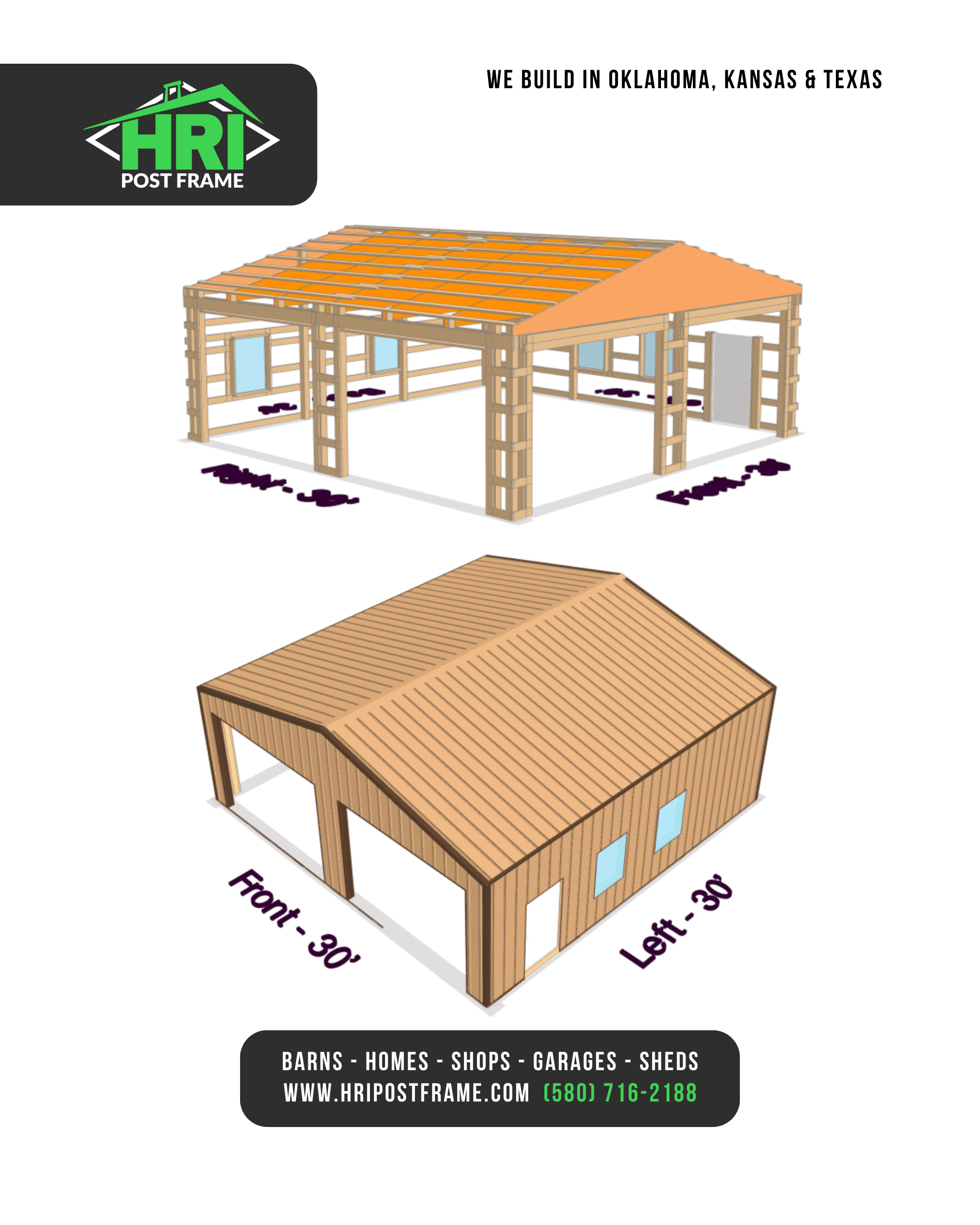 Custom 4-Door Garage - Garage in Ponca City, OK